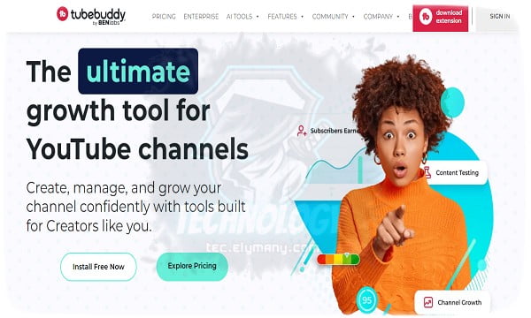 اكتشف أفضل مواقع كلمات مفتاحية TubeBuddy